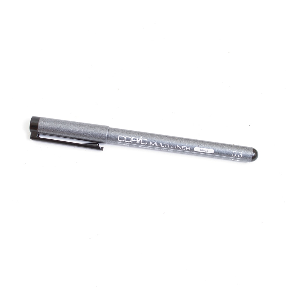 Copic, Fine Pen, Multiliner, Art & School, 55195, Black, 0.3-08